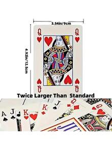 Giant Playing Cards | Indoor And Outdoor Games, Theme Party Decorations, Holiday Entertainment, Party Supplies, Family Fun - 一套 - 查看 1