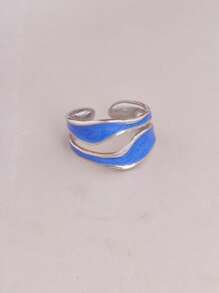 1pc Fashionable Titanium Steel Open Ring