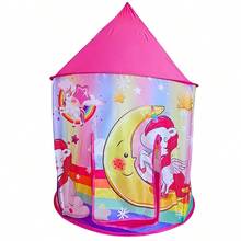 Barraca Castelo Infantil Unicórnio Tenda Crianças - Castela - Pink - Visão 1