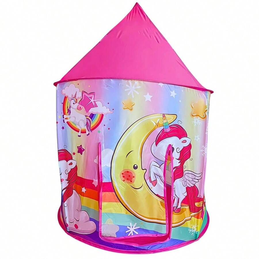 Barraca Castelo Infantil Unicórnio Tenda Crianças - Castela - Pink - Visão 1