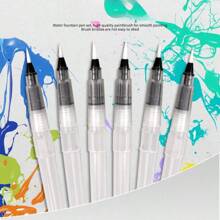 3/6 stuks aquarelpenselen, nylon punt, wateroplosbare kalligrafie oefenpennen voor reisverslagen, kunstcadeaus aquarel, waterpen, verfkwasten, kalligrafiepenseel, verfmarker, kunstsets voor kinderen, aquarelpen, verf voor kinderen, terug naar school