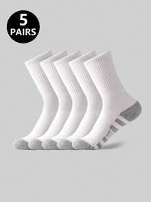 5/10/20 Pairs Of Sweat Absorbing Socks And Sports Socks - Multicolor - View 19