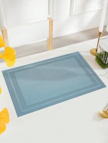 2/6/12件套多色简约条纹编织PVC餐垫，可水洗，易清洁，可擦拭，防滑，耐热，节日婚礼派对餐桌装饰