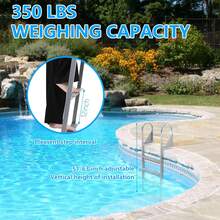 Pool Ladder Above Ground, Removable Dock Ladder,  Swim Ladders, Pontoon Boat Ladder For Lake/Pool/Boarding, Slanted Ladder - Flip-up 4-step - View 2