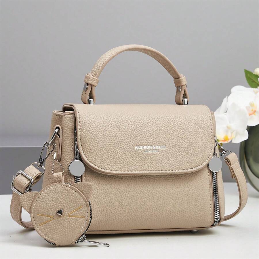 Women Shoulder Bags - 杏色 - 查看 1