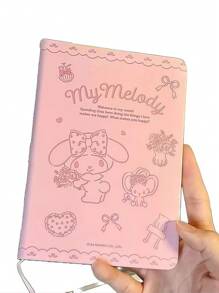 Sanrio 1 Peça Caderno de Couro B6 Sanrio, Bloco de Anotações Colorido e Fofo B6 de Desenho Animado, Diário de Estudante, Presente de Volta às Aulas para Crianças