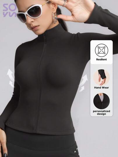 Soyun Yogajas voor dames met stiksels, slank en licht, geschikt voor buitenactiviteiten, reizen, vrije tijd, feesten, kantoor en de sportschool.