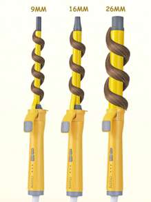 CRASTS 9mm/16mm/26mm Multi-Diameter Curling Iron, 3 Heat Settings, Fast Heating, Big Wave Wool Curl Hair Styler, Suitable For Home Use, Great Gift - EU C Type Plug(220-240V) - View 4