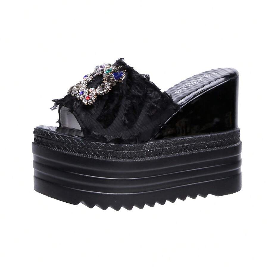 Women Platforms & Wedge Sandals - Black - View 1