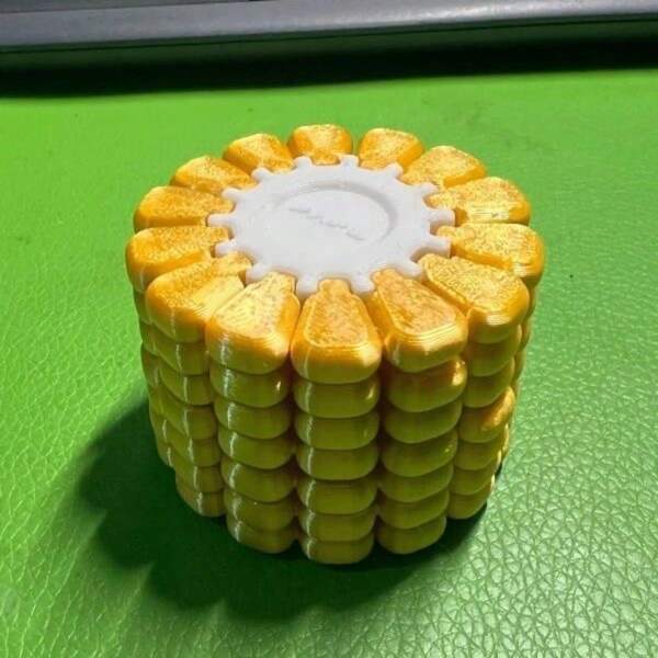 1pc 3D Printed Corn Fidget Toy, Simple/Difficult/Fun, 3D Printed Toy, Cross-Border Hot Seller