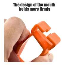 Clip de seguridad para guantes de trabajo de 6 piezas para guantes, cascos y bolsas de herramientas - Naranja - Ver 6