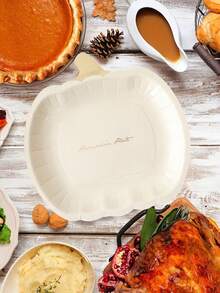 Pumpkin Party Plate, Autumn Disposable Paper Plate, 7/9-Inch Pumpkin Shaped Thanksgiving Plate, Suitable For Autumn Harvesting Utensils Party Supplies, Baby Showers, Gender Reveal Decoration - Multicolor - View 6