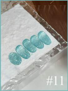 MISS SHAKA 10ml Summer Autumn Nails Halloween Nails Hot Selling Dopamine White Blue Pink Red Burst Broken Diamond Gel Nail Polish Gel 2025 New Style Super Flash Reflective Broken Diamond Nail Salon Nail Art Nail Supplies