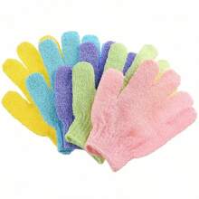 5-Finger Exfoliating Bath Gloves, Foot Bath Gloves, Double-Sided Matte Gloves, Scrub Gloves, Ideal Showers, Gym And Travel Companion |   Remove Dead Skin, Promote Circulation, Easy To Clean And Reusable, |   Suitable For Men And Women Of All Skin Types
