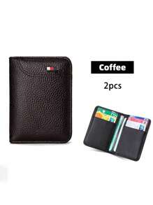 Men's Minimalist Slim Multi-Compartment Large Capacity Card Holder Wallet