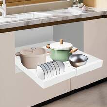 Teleskopschublade, erweiterbarer Schrank-Organizer, Breite verstellbar, Schubladen-Aufbewahrungsregal für Zuhause/Küche/Badezimmer/Wohnzimmer