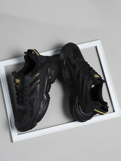 Men's Low-Top Sneakers, Casual Running Shoes, Jogging Shoes, Walking Shoes, Fashionable Gradient Red Footwear, Tennis Shoes, Streetwear