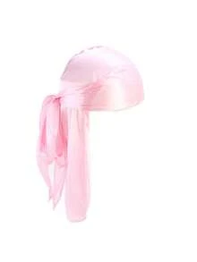 1/2pcs Men Durag Solid Color Silk Elastic Strap Fashionable Pirate Cap, Casual Comfortable Breathable Soft Headwrap Unisex Pirate Hat Pirate Costume