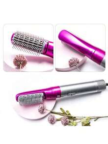 5-In-1 Hair Styler Kit – Blow Dryer, Curler & Straightener In One! Travel-Friendly & Gift Ready - UK Plug(220-240V) - View 4