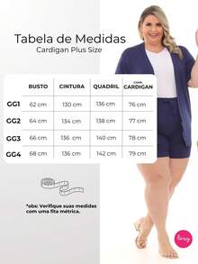 Plus Size Cardigans - màu đen - Xem 5