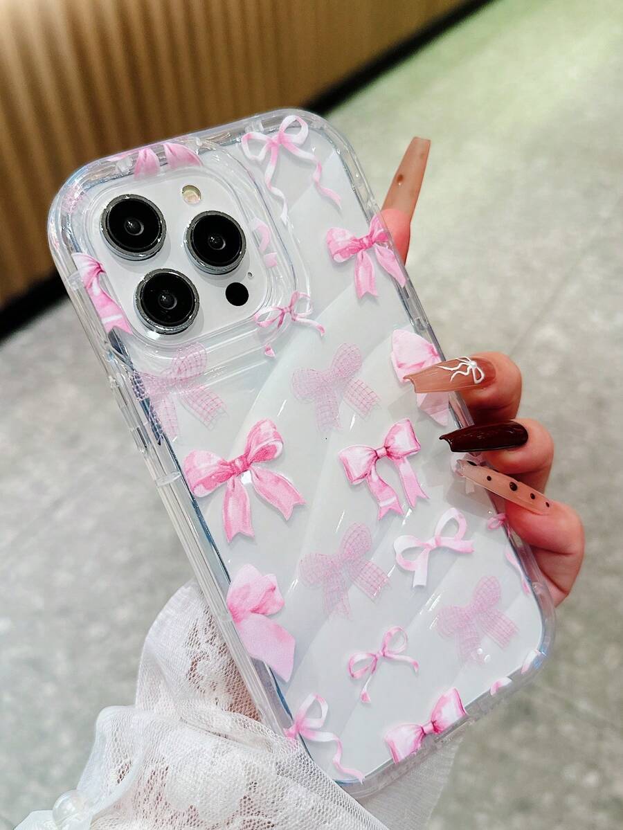 Ốp lưng điện thoại họa tiết nơ hồng Bow-Knot 1 chiếc tương thích với iPhone 16 Pro Max, 11/12/13/14 Plus, 15 Pro/15 Plus/15 Pro Max, 7 Plus/8 Plus, X/XS Max/XR, 11 Pro/12 Pro/13 Pro/14 Pro, 12 Mini/13 Mini, 11 Pro Max/12 Pro Max/13 Pro Max/14 Pro Max/14 Plus, 6/6S/6 Plus, 7/8, 16 Pr/16 Pro/16 Plus/16 Pro Max Chống nước, Chống sốc, Chống rơi, Chống trầy xước - Nhiều màu - Xem 1