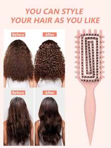 Pelo per definire i ricci per capelli ondulati e riccioli Pettine leggero per modellare e staccare, anti-crespo, ideale per peli bagnati ed asciutti