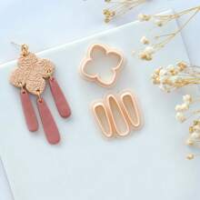 Bohemian Asymmetric Geometric Polymer Clay Cutter, For Jewelry Making, Hollow Frame Earring Clay Tool, Suitable For Earrings, Pendants, Necklaces, Jewelry Making Kit - Clay Cutter - View 7