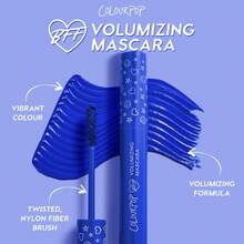 Colour BFF Mascara - Volumizing, Lifting & Lengthening Mascara - Buildable Black Mascara Wh A Twisted, Nyl Fiber Brush - Cruelty  Eye Makeup - Purple Prose (.24 Fl Oz) - Purple Prose - Purple Prose - 查看 3