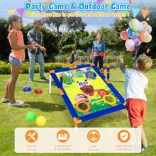 Subao Bean Bag Toss Game3 In 1 Cornhole Set Outdoor Games Sports And Outdoors Play Toys For Toddler Boys Girls 3 4 5 6 7 8 9 Ring Toss Game For Yard Lawn Party Family Toys Gifts For Age 3+ - đầy màu sắc - Xem 3