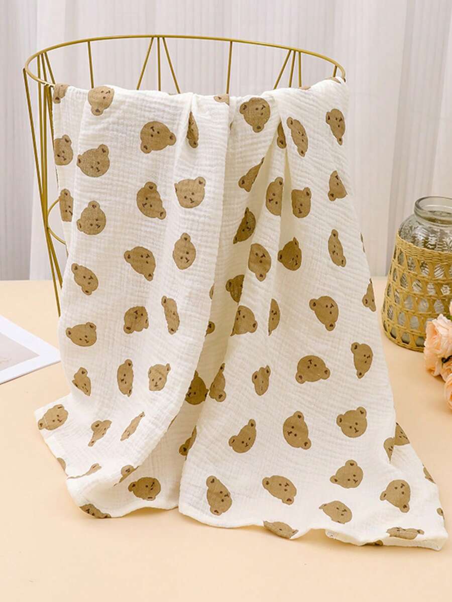 1 件婴儿襁褓毯，适合男孩和女孩，接收毯，柔软透气的新生儿襁褓包，柔软透气的襁褓，双层吸水婴儿襁褓包