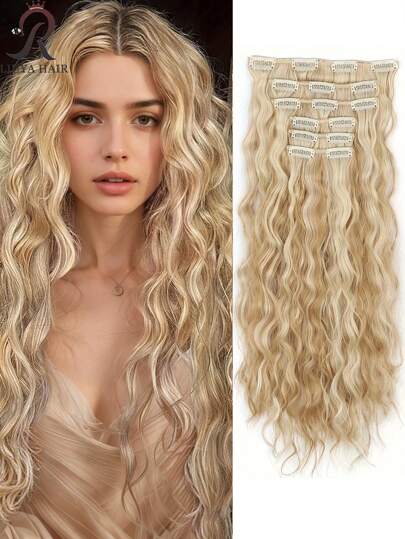 Golvende haarverlengingsclips - 4 clips + 3 clips + 2 clips - Geschikt voor alle haartypes - Perfect voor dagelijks gebruik - Verhoogt het haarvolume - Halloween-thema