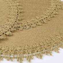 4 Stücke/6 Stücke/8 Stücke runde gewebte Tischsets mit Seilkanten, braune Farbe, 15 Zoll hitzebeständige Jute Vintage Tischmatten für die Tischdekoration im Esszimmer, schützen vor Flecken und Ölen. Geeignet für Familienfeiern, Hochzeiten und lange Tische, runder Tisch, leicht zu reinigen für den täglichen Gebrauch drinnen und Outdoor, Hochzeitsfeierlichkeiten, Restaurants, Küchen, Cafés, Weihnachten, Erntedankfest, Geburtstage