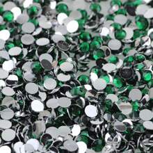 1000pcs Flat Back Resin Rhinestones, Resin Crystals, Round Flat Bottom Resin Gems, For Accessories, Shoes, Clothes, Cosmetics, Bags, Handmade DIY Art Decorations