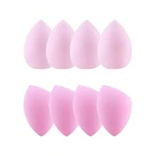 8 Cosmetic Eggs With Water Drops/Oblique Cuts, Wet And Dry Beauty Mixer, Foundation Mixed Beauty Sponge, Flawless Liquid, Cream And Powder, Multi-Color Cosmetic Sponge, Suitable For All Skin Types. - Multicolor - View 17