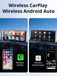 XUDA 2025 新款 11.26 英寸 IPS CarPlay 触控屏无线 CarPlay 和 Android Auto 多媒体视频播放器便携式 MP5 播放器兼容 Apple 或 Android Auto