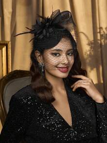 1 Pc Fascinator Hats For Women 20s 50s Vintage Pillbox Hat Kentucky Derby Fascinators Flower Veil Wedding Tea Party Hat