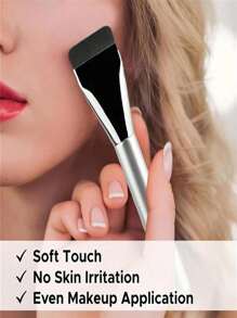 Traceless Flat-Head Foundation Brush, Ultra-Thin Foundation 4-In-1 Liquid Powder Puff, Professional Multi-Purpose 3D Effect Eyebrow Brush, 1 Large Makeup Powder Puff + 2 Smooth Powder Brushes + 1 Large Color Palette, Straight Foundation Brush, Mask Brush, Flat-Head Liquid Foundation Brush, Thin Scar-Free And Powder-Free Makeup Brush, Professional Makeup Brush Set, Suitable For Beginners,Brush Set,Makeup Brush Kit,Make Up Brush Set,Make Up Set Complete,Makeup Brush Set,Complete Makeup Kit,Brush Kit,Brushes Makeup Set,Makeup Gift Set