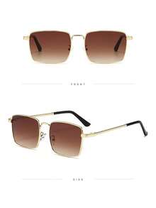 1副时尚眼镜，独特扭曲镜框，造型别致，适合海滩、秋冬等各种场合，是女士日常穿搭、商务休闲、节日装饰和圣诞节装饰的理想之选。 - 彩色 - 查看 8