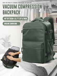 42英寸×15英寸×29英寸真空压缩旅行背包，非常适合周末旅行、露营和存放笔记本电脑，真空压缩系统可节省50%以上的空间，也适合存放学习用品。 - 彩色 - 查看 19
