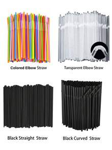 100/200/300/400PCS Natural Kraft Paper Straws, Natural Kraft Paper Strawsbiodegradable, Drinking Bulk, For Party Supplies, Bridal, Birthday, Mixed Drinks, Weddings, Restaurant, Food Service, For Wedding, Birthday, Graduation Season, Anniversary, Party,Anniversary Dinner Restaurant Table, 1pc,School Supplies - Multicolor - View 9