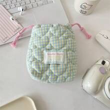 1个可爱绗缝相机包，CCD收纳包，相机包，柔软材质，防摔防尘，小巧便携，适合存放黑卡相机，简约便携，防摔防刮，多用途户外使用，相机配件旅行必备，邮轮必备，宿舍必备，生日礼物，伴娘礼物，母亲节礼物，教师节礼物，情人节礼物