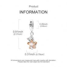 Cat Charm Holding Stars 925 Sterling Silver Charm Pendant Fit Original Bracelet Necklace DIY Charms Fine Jewellery Friend Birthday Gifts