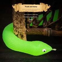 1pc 80cm Toy Snake, TPR Soft Rubber Realistic Cobra, Prank Scary Joke Decor Gift, Halloween Gag, Birthday Present