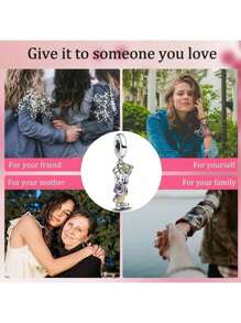 Disney 1 Pieza de Colgante de Cuenta de Plata de Ley 925, Adecuado para Pulsera DI.Y Original, Regalo de Joyería de Moda para Cumpleaños o Compromiso de Mujer, Modelo de Caliente