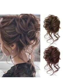 1 قطعة مشبك شعر، صانع كعكة الشعر، كعكة شعر مبعثرة ذات حجم كبير، حامل ذيل الحصان، ربطات شعر، حبل شعر، اكسسوارات شعر، ربطات شعر