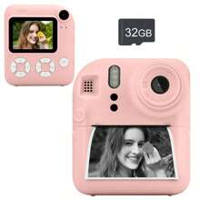 Upgrade Camera Instant Print voor mannen en vrouwen, 1080P HD Dual-Lens Selfie Digitale Camera met Printpapier Kerst Verjaardagscadeaus voor mannen en vrouwen, 1200/1300 MAh Oplaadbare Lithium-ion Batterij
