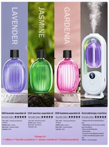 Aromatherapy Home/Hotel Aromatherapy Essential Oil Diffuser Bedroom Silent Toilet Deodorant Office Air Freshener - Rechargeable/Can Be Placed On The Desk/Can Be Hung On The Wall Aromatherapy Room Long Effect Spray There Are 6 Kinds Of Essential Oils To Choose From/Seven Color Atmosphere Lamp/Essential Oil Bottle Can Be Reused - Water Humidification Can Be Added