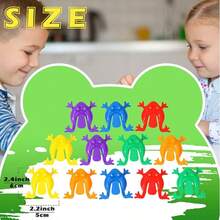 2/10/20/30/60/80/100/150 Pieces Frog Jumping Frogs Toy 2 Inches Plastic Frogs Toy Assorted Colors Frogs Toys Jumping Plastic Frogs For Boys And Girls Party Favors, Birthday, School, Halloween, Christmas,Gift Box Filling,Playing, 6 Colors