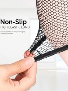 Stretchable Mesh Wig Caps – Soft & Breathable Elastic Net Cap For A Comfortable, Secure Wig Fit, Lightweight Hair Protector For Women - Black - View 5