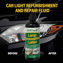 H4Cacle 1 件套汽车大灯清洁修复套装，汽车大灯氧化去除、划痕修复、涂层更新剂、修复液、抛光剂 - 415 - 查看 11